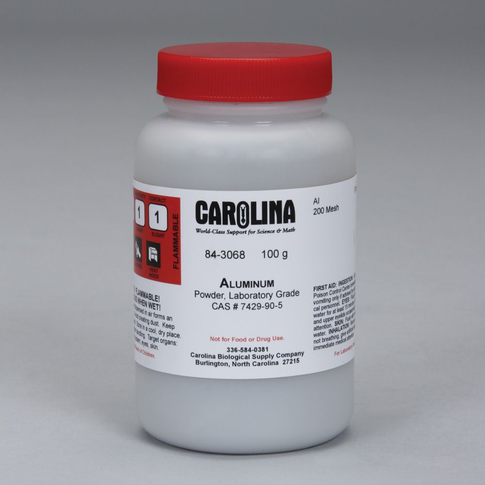Aluminum Powder, Laboratory Grade, 100 g Carolina Biological Supply