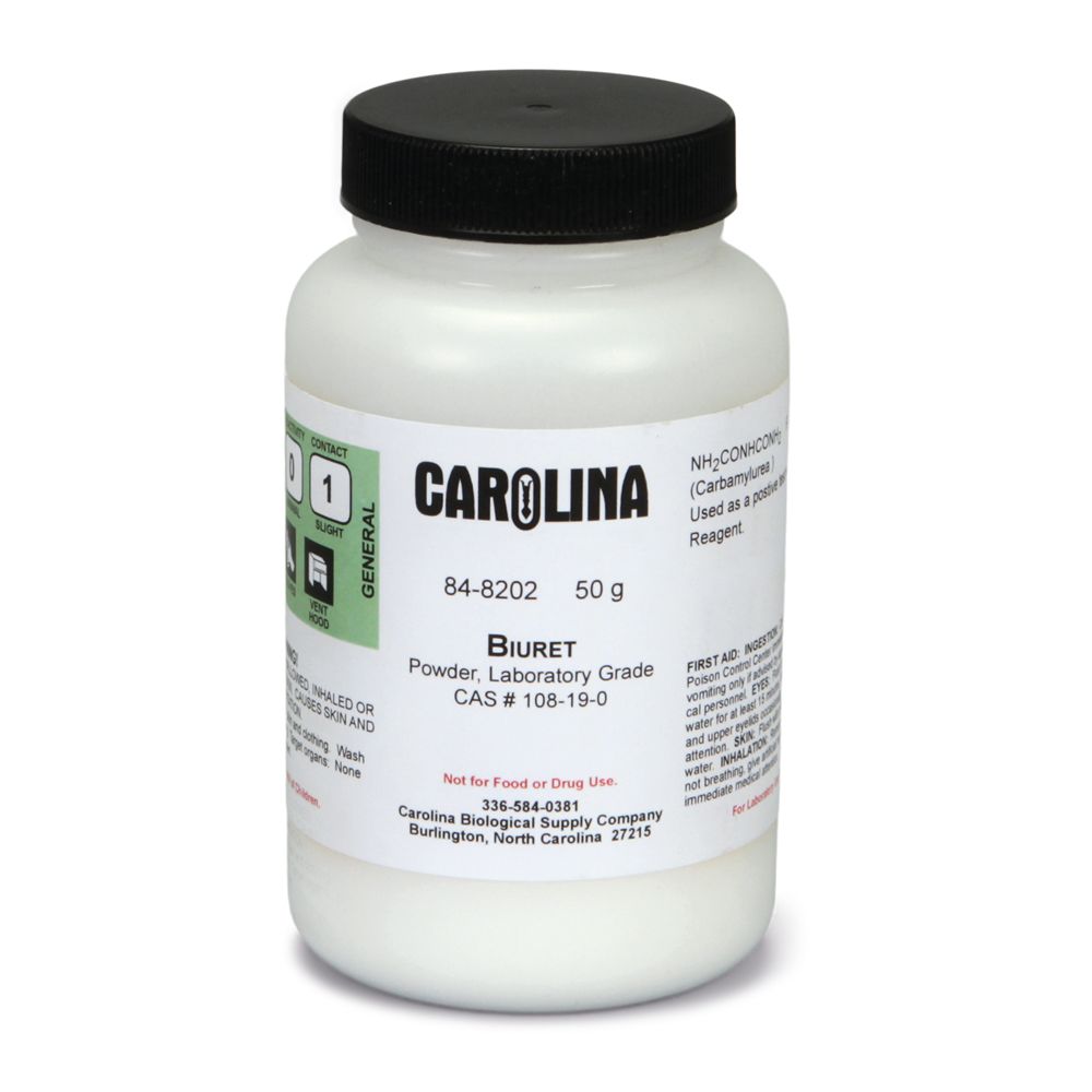 Biuret Powder, Laboratory Grade, 50 g | Carolina Biological Supply