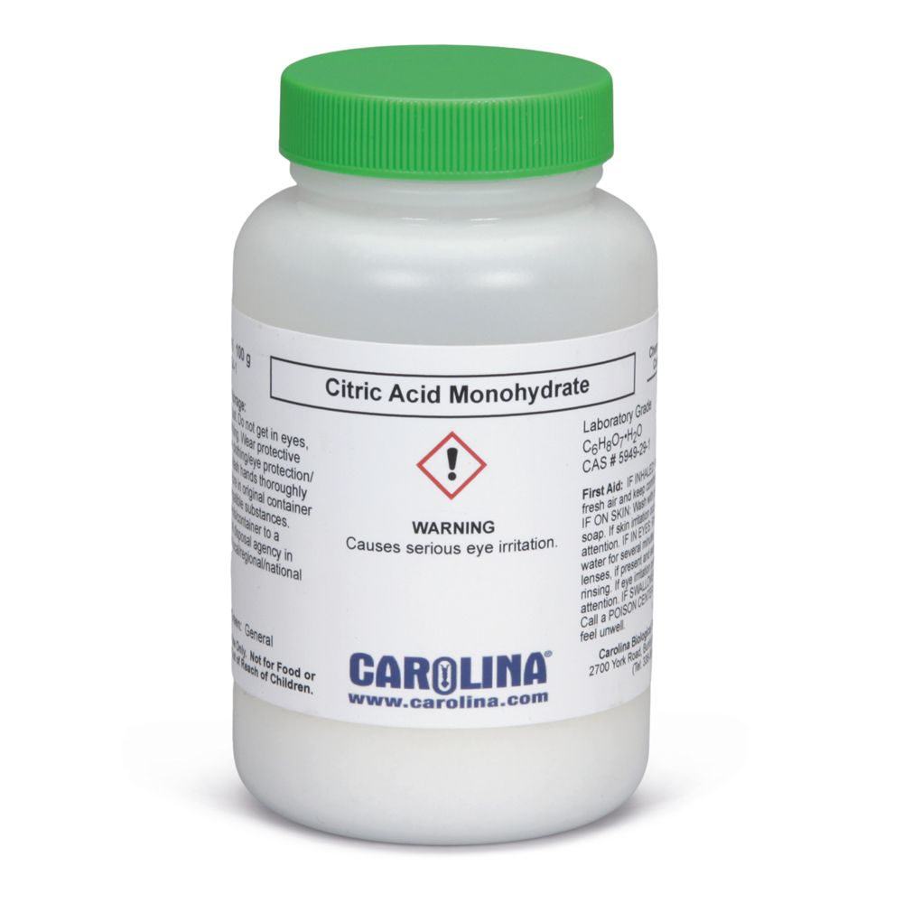 Citric Acid, Monohydrate, Laboratory Chemical Grade Carolina