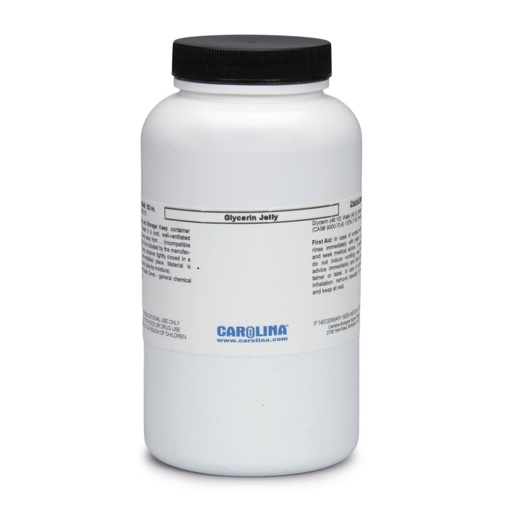 Glycerin Jelly, Laboratory Grade, 500 mL Carolina Biological Supply