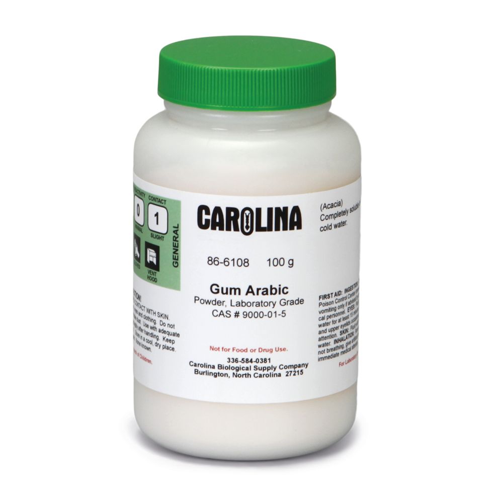 Gum Arabic, Laboratory Grade, 100g Carolina Biological Supply