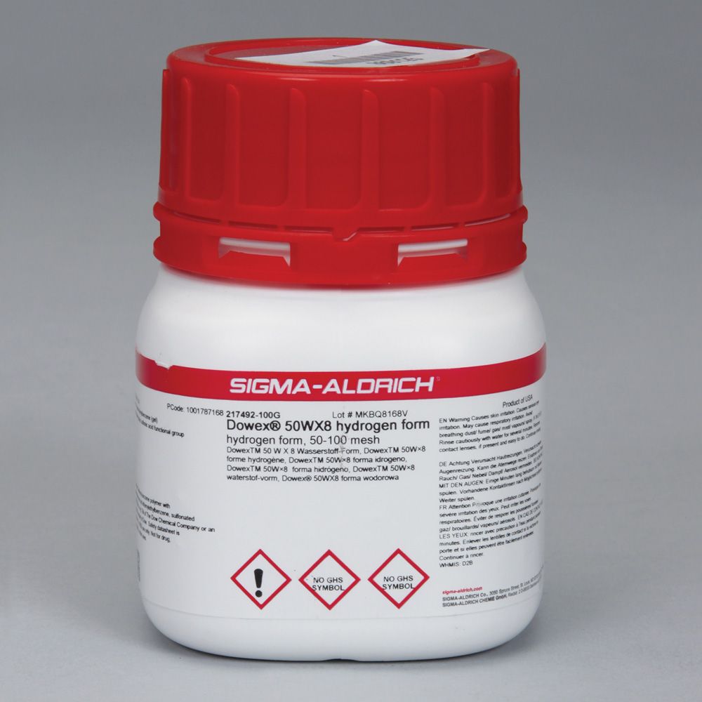 Ion Exchange Resin, Acidic, Laboratory Grade, 100 g Carolina