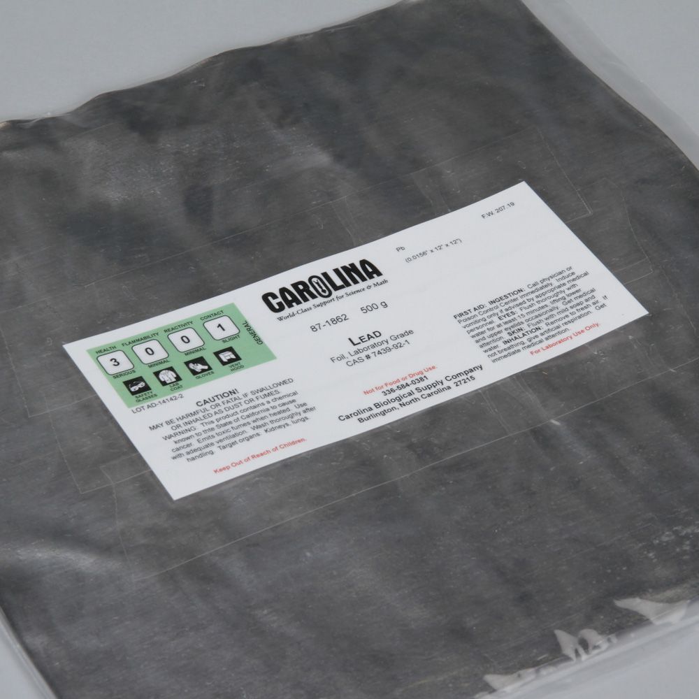 Lead Foil, Laboratory Grade, 500 g