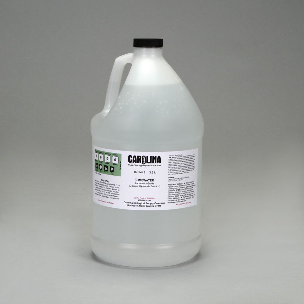 Lime Water, Laboratory Grade, 3.8 L Carolina Biological Supply
