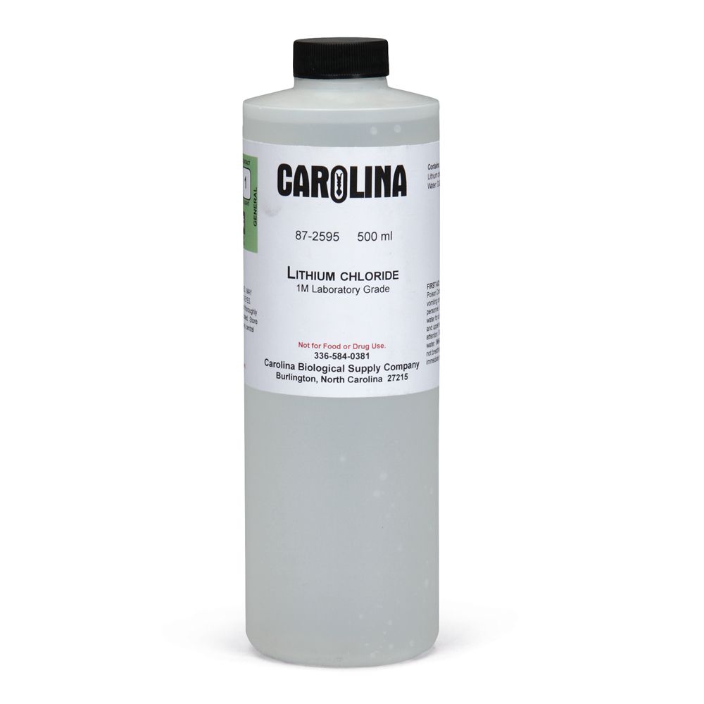Lithium Chloride, 1 M, Laboratory Grade, 500 mL | Carolina.com