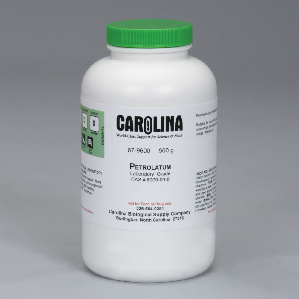 Petrolatum, Laboratory Grade, 500 g Carolina Biological Supply