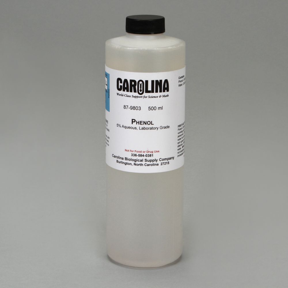 Phenol, 5 Aqueous, Laboratory Grade, 500 mL