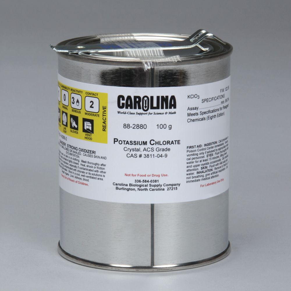 Potassium Chlorate, ACS Grade, 100 g
