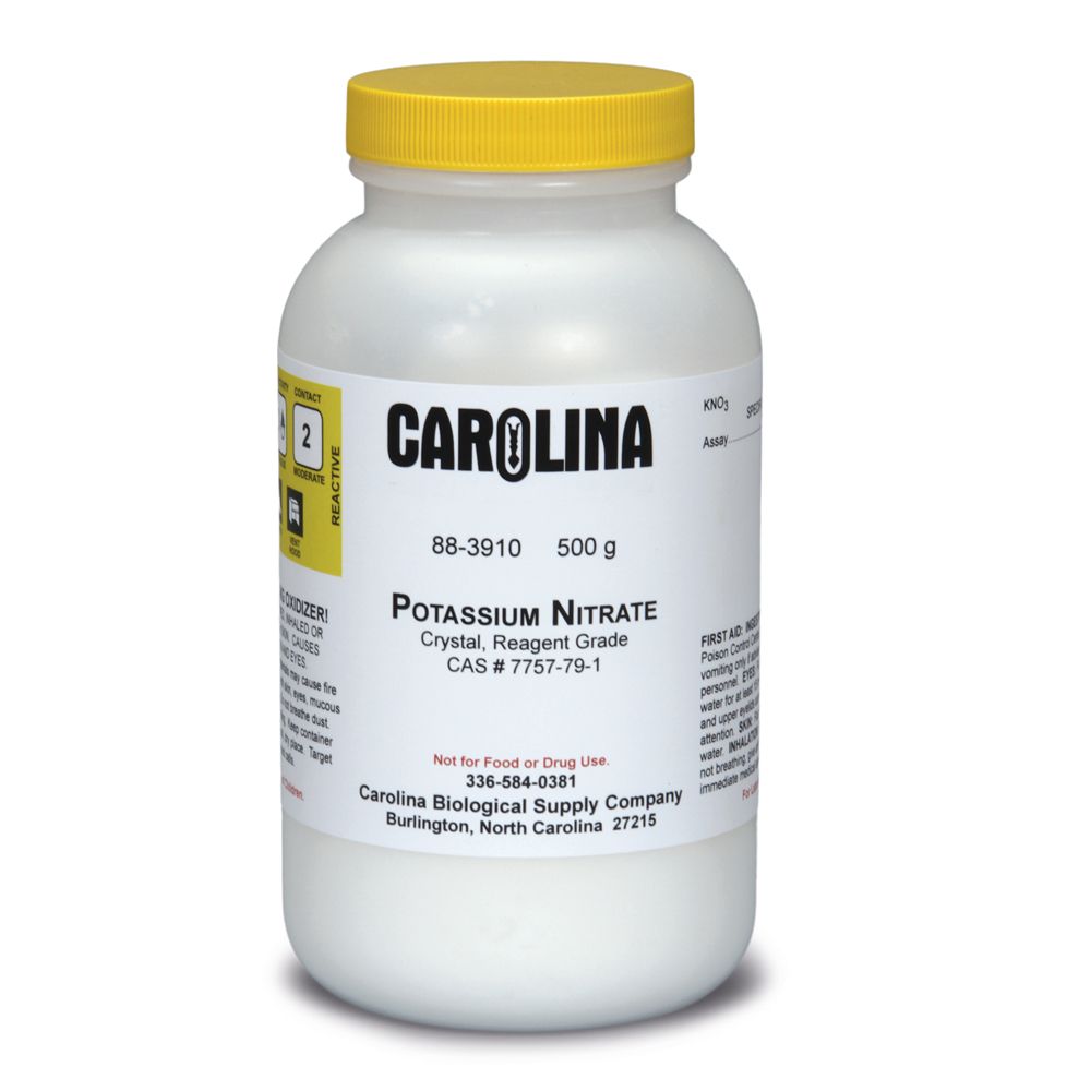 Potassium Nitrate, Crystal, Reagent Grade, 500 g