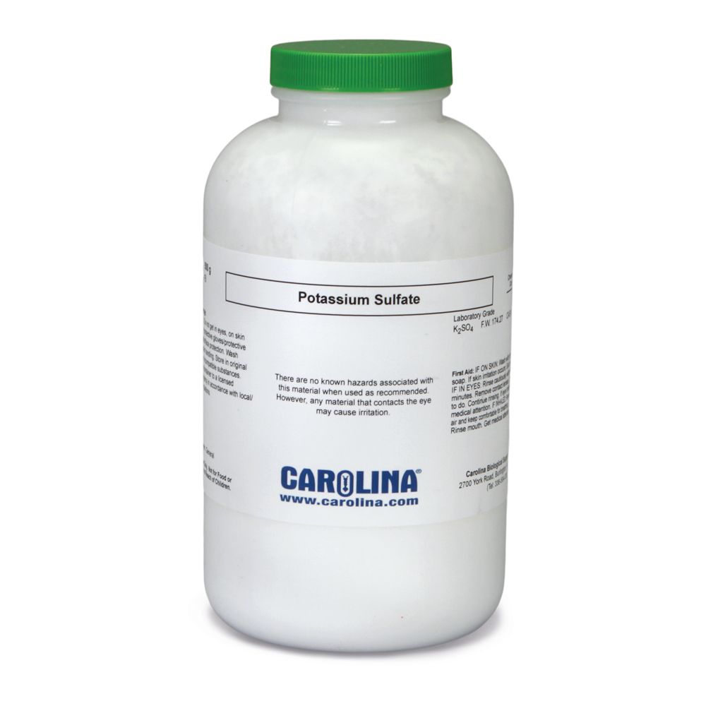 硫酸カリウム粉末 500g x 4 Potassium sulfate Potassium Sulfate, Laboratory Grade, 500 g | Carolina