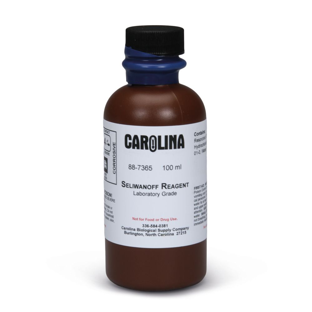 Seliwanoff Reagent, Laboratory Grade, 100 mL Carolina Biological Supply
