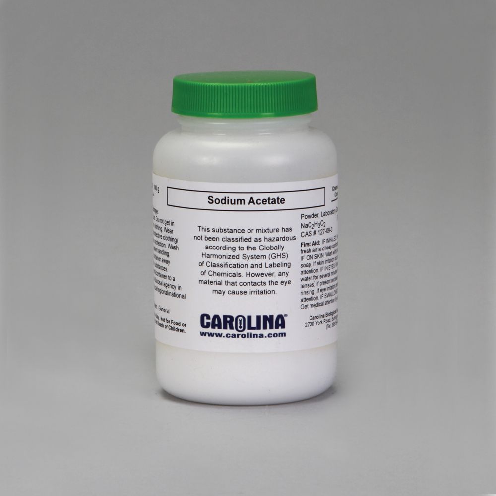 Sodium Acetate, Anhydrous | Carolina.com Sodium Acetate, Anhydrous | Carolina.com
