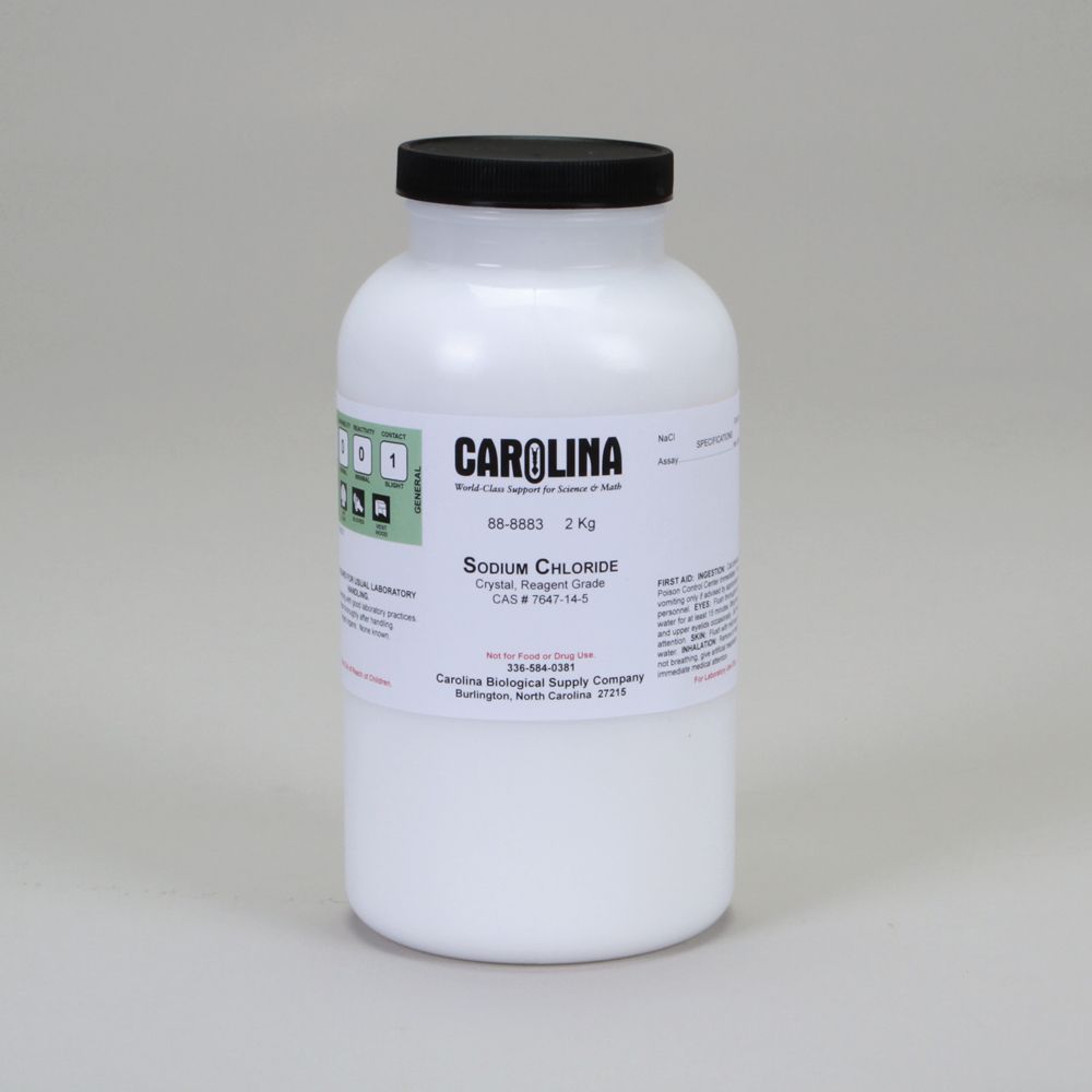 Sodium Chloride, Crystal, Reagent Grade, 2 kg