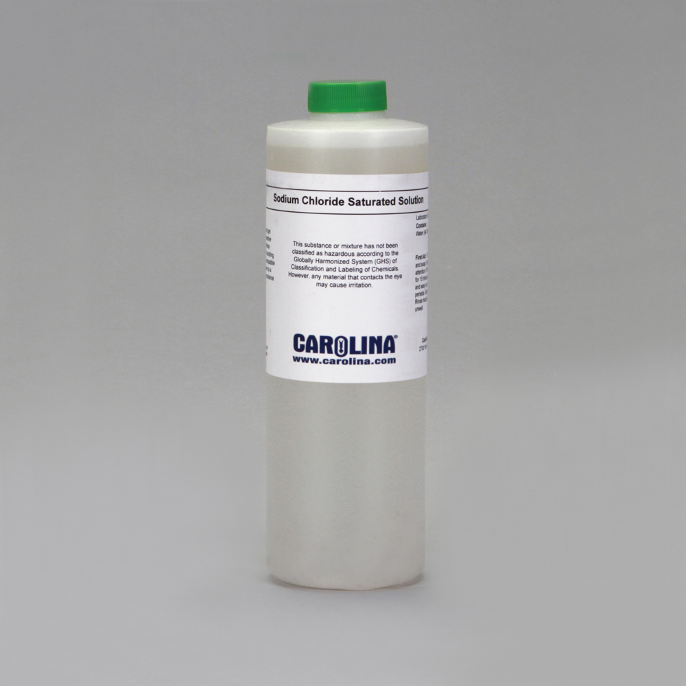 Sodium Chloride, Saturated, Aqueous, Laboratory Grade, 500 mL