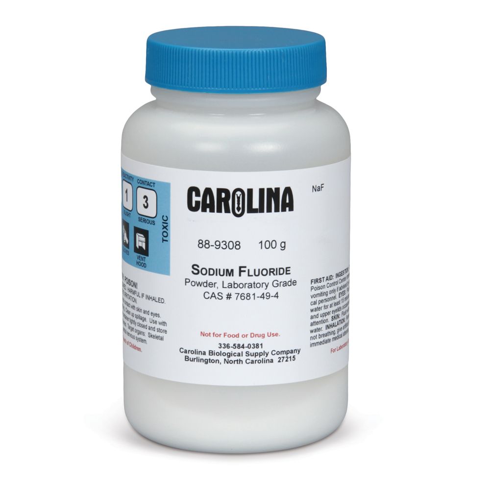 Sodium Fluoride, Powder, Laboratory Grade, 100 g Carolina Biological