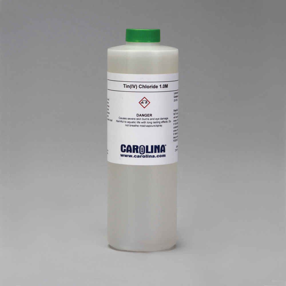 Tin (IV) Chloride, Pentahydrate, 1.0 M, Aqueous, Laboratory Grade, 500
