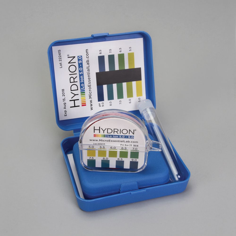 Hydrion® Lo Ion pH Test Kit, pH 5.0 to 9.0 Carolina Biological Supply