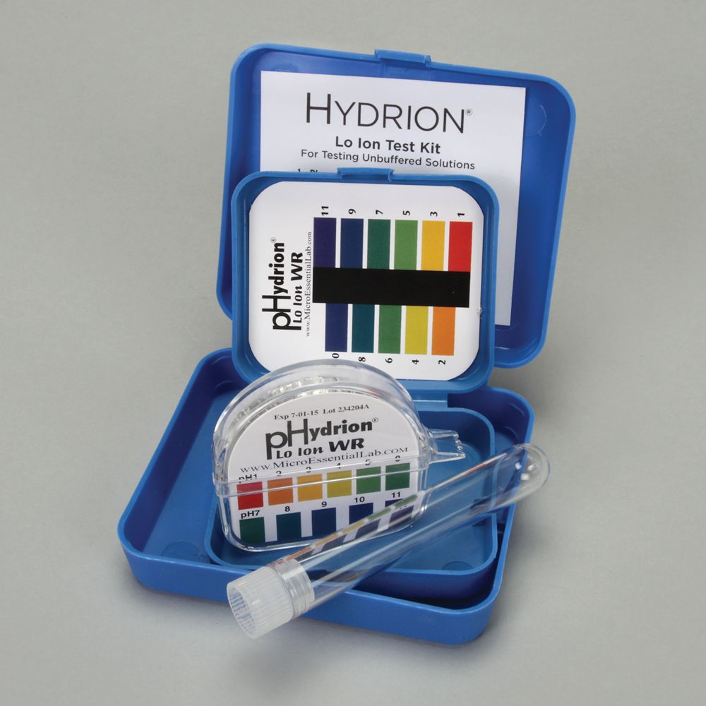 Hydrion® Lo Ion pH Test Kit, pH 6.0 to 8.0