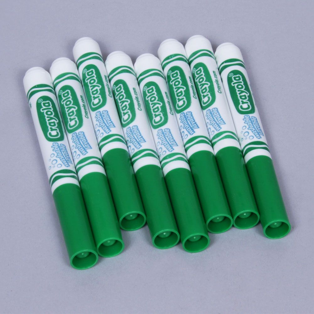 Marker, WaterSoluble, Green, Pack of 8
