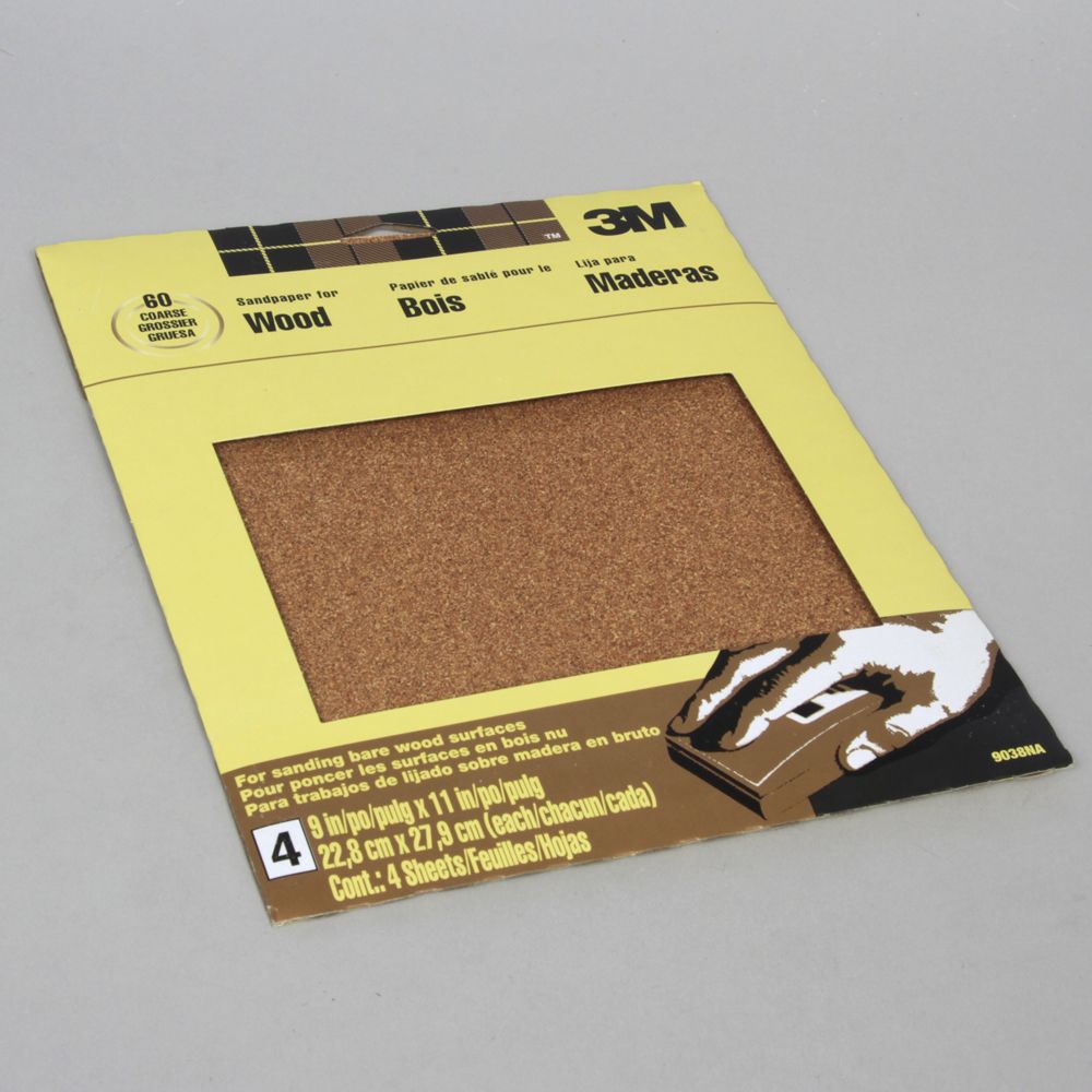 Sandpaper, Coarse, 14 x 27 cm, Pack of 4 Sheets Carolina Biological