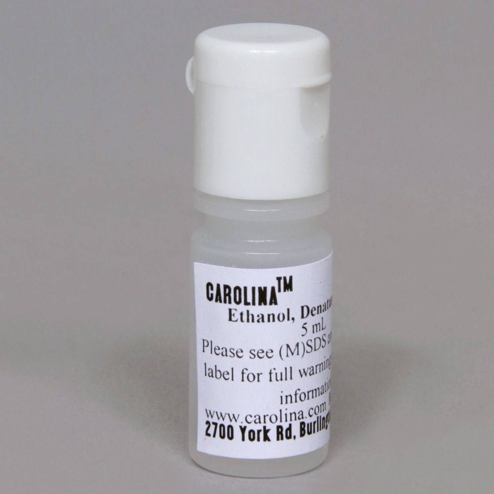 Solution, Ethanol, Reagent Grade, 5 mL Carolina Biological Supply