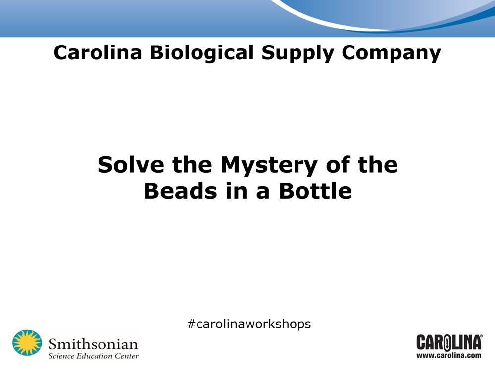Solve the Mystery of the Beads in a Bottle