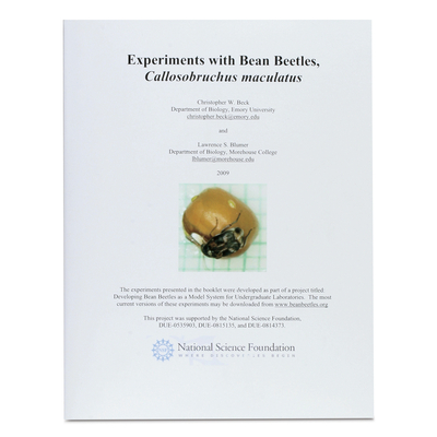 Experiments With Bean Beetles Book