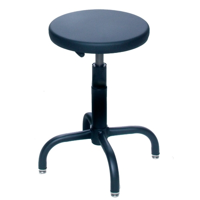 Pneumatic Adjustable Steel Stool Black