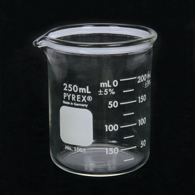 Pyrex Griffin Beaker Glass Low Form Heavy Duty 250 Ml