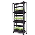 LED Plant Growth Carts, 3-Tier