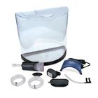 3-Gal Half Moon Bubbling LED Aquarium Kit