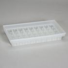 Magenta 7-Way Tray, Holds 8 GA-7 Vessels or 36 25-mm Tubes