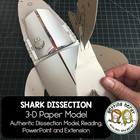 Scienstructable 3d Dissection Model Shark Paper Dissection