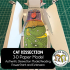 Scienstructable 3d Dissection Model Cat Paper Dissection