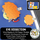 Scienstructable 3d Dissection Model Eye Vinyl Manipulative And Digital Classroom Set