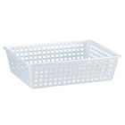 Cleaning/Draining Basket, Polyethylene, 15 3/4 x 11 3/4 x 4 in