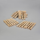 Wood Clothespins, with Springs, Pack of 36