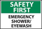 Emergency Showereyewash Safety Sign