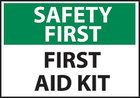 First Aid Kit Safety Sign