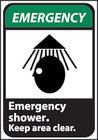 Emergency Shower Safety Sign