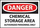 Chemical Storage Area Warning Sign