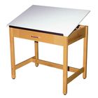 Drawing Tables with Center Drawer