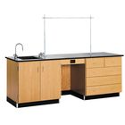 Deluxe Instructors Desk With Sink On Left