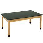 Student Table With Plain Apron And Plastic Lamintate Top 48 X 24 X 30 In