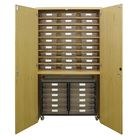 Tote Tray Storage Cabinet with Mobile Tote Tray Cart