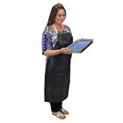 Black Rubberized Laboratory Apron, Medium