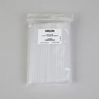 Drinking Straw, Transparent, 7-3/4", Pack of 60