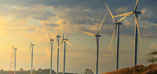 wind turbine farm