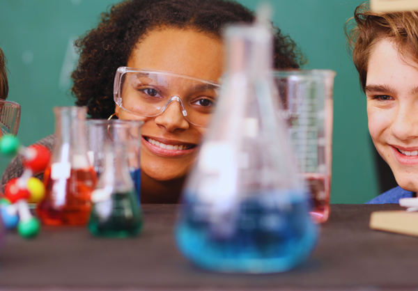 students studying chemistry