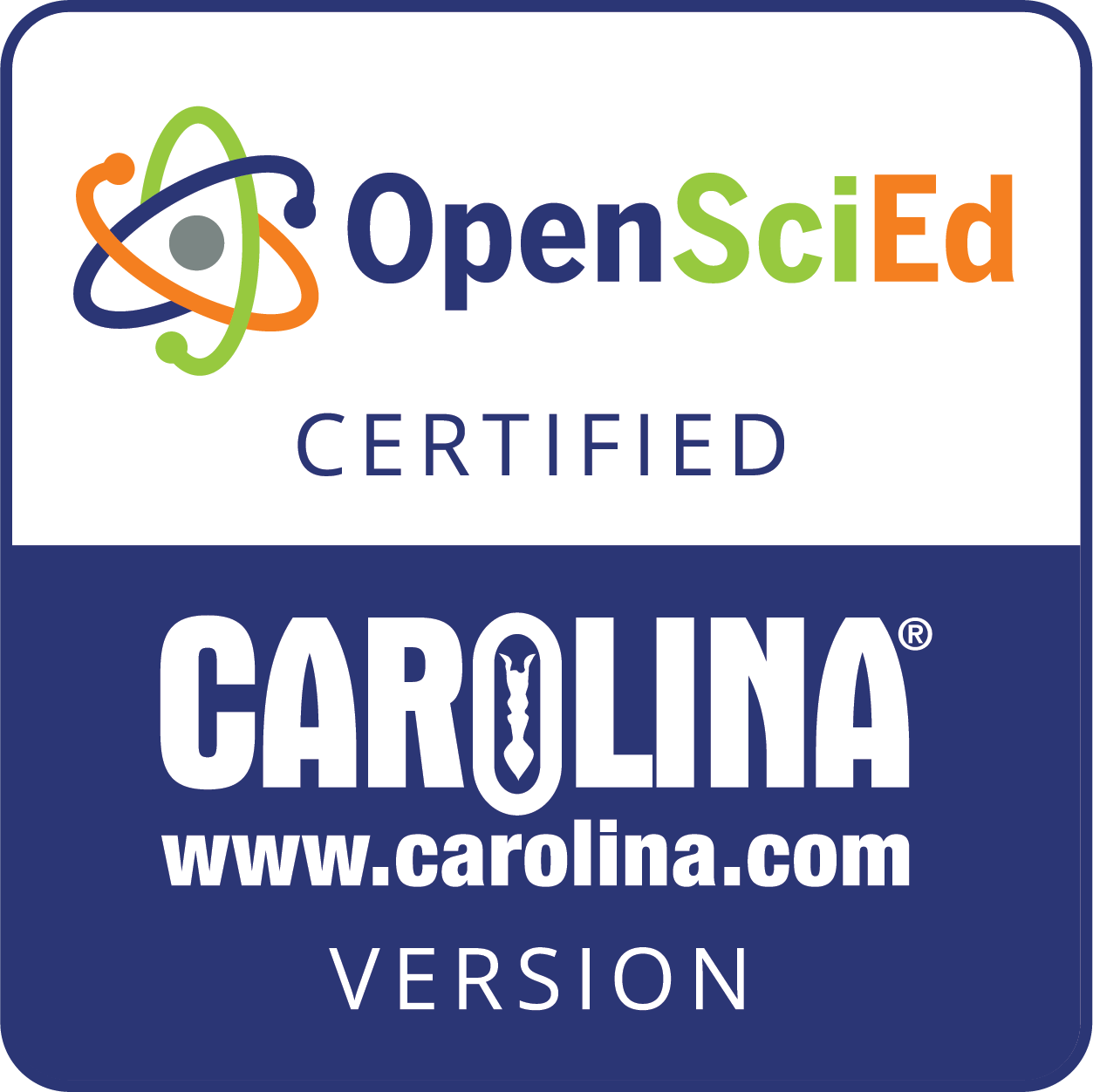 OpenSciEd Carolina partner badge